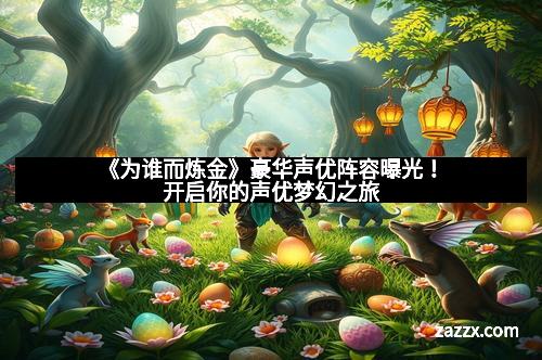 《为谁而炼金》豪华声优阵容曝光！开启你的声优梦幻之旅